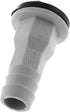 DGZZI Drain Straight Connector 2PCS 3/5 Inch 15mm AC Drain Hose Connector Straight Fitting with Rubber Ring for Window Air Conditioner and Mini Sp...
